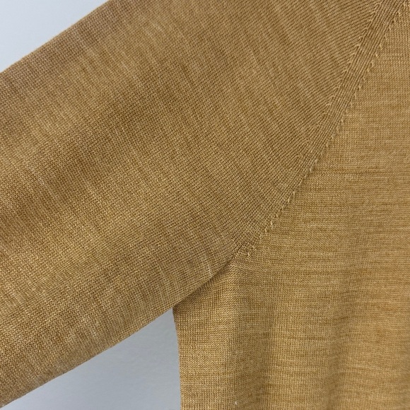 GAP Tan Soft 100% Merino Wool Boat Neck Small Petite Sweater - Picture 4 of 9